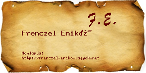 Frenczel Enikő névjegykártya