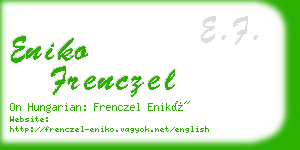 eniko frenczel business card